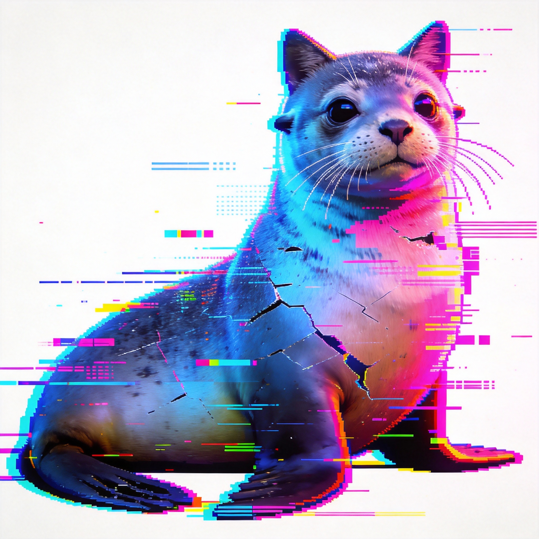 Seal Cat Character