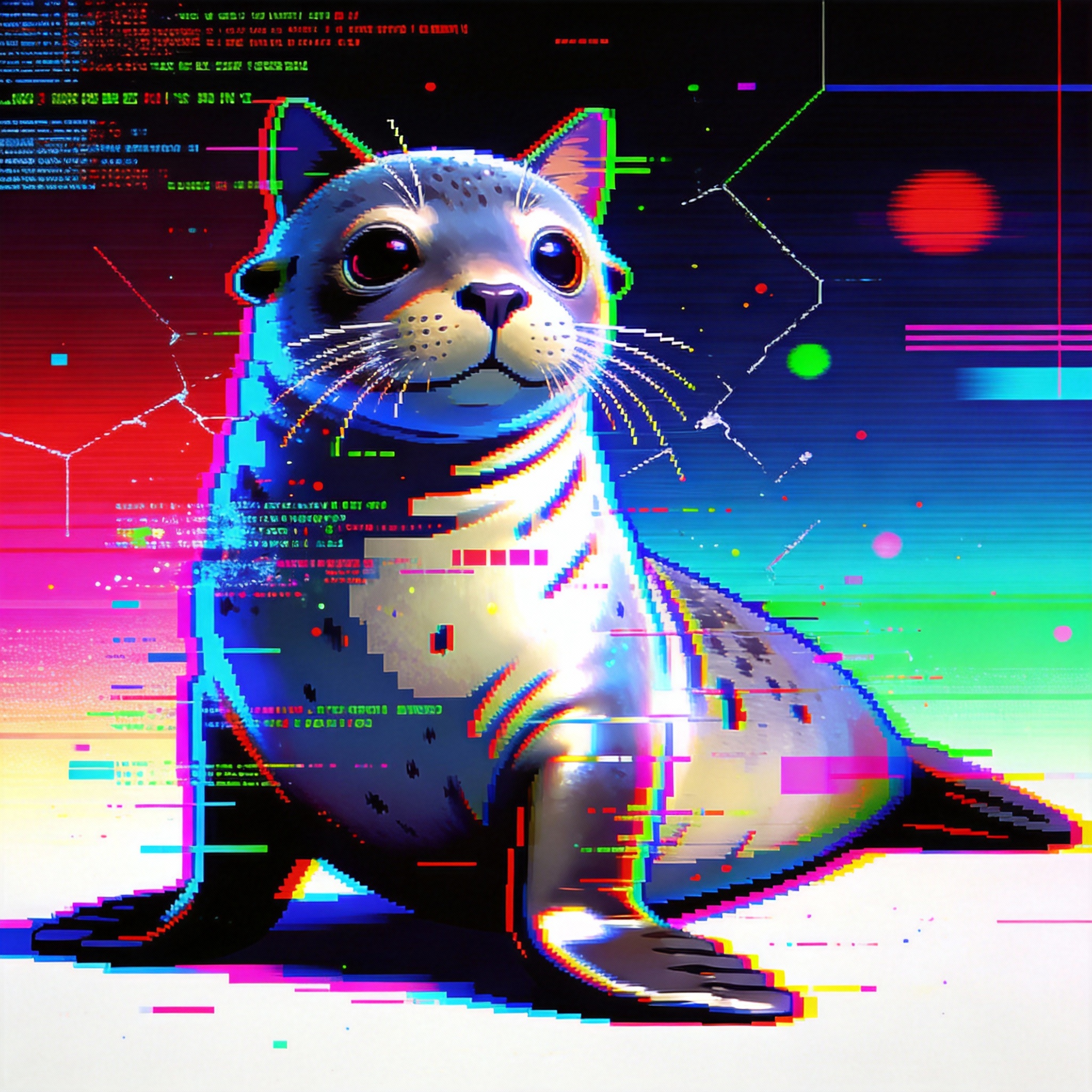 Seal Cat Character