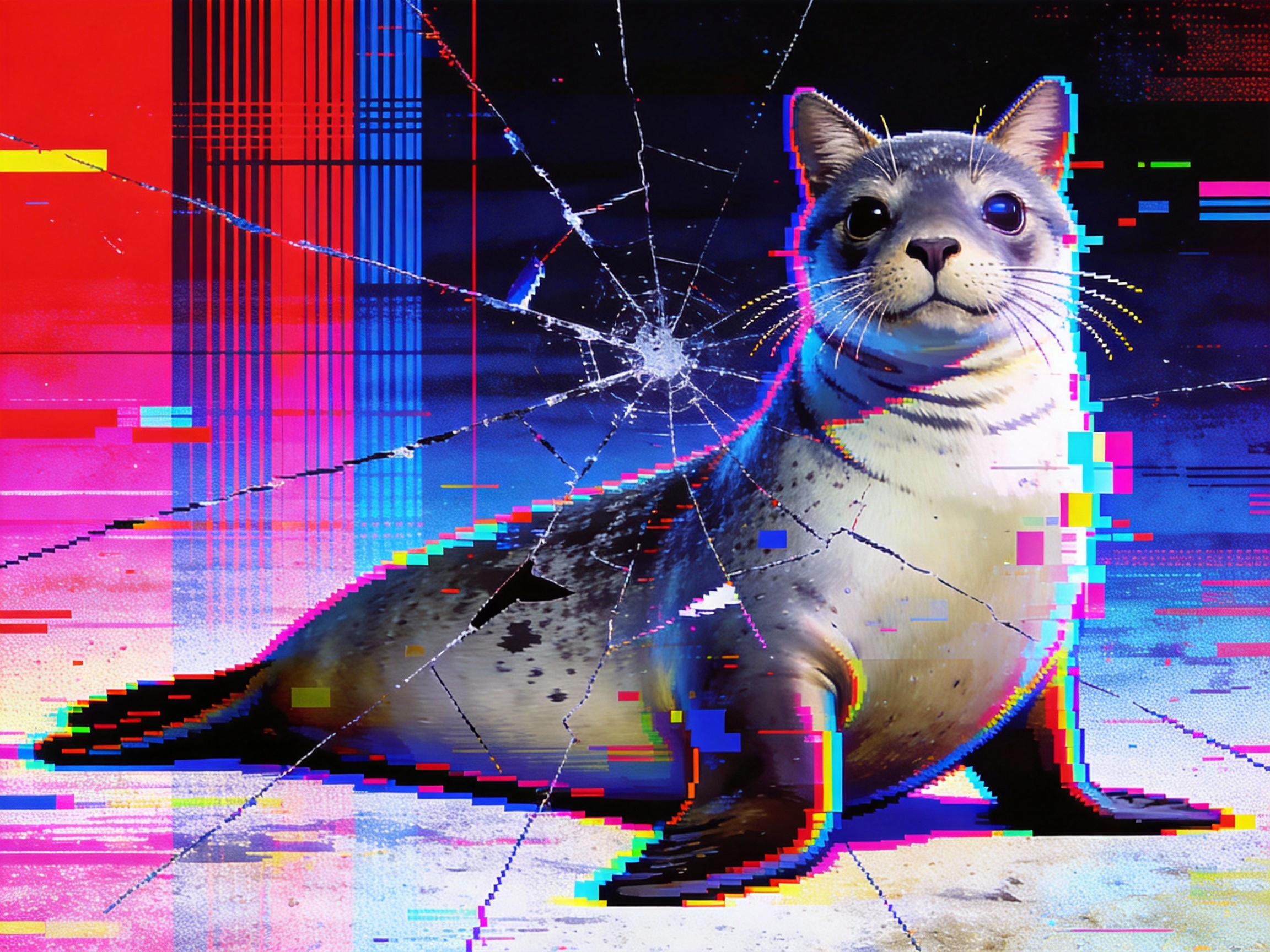 Seal Cat Character
